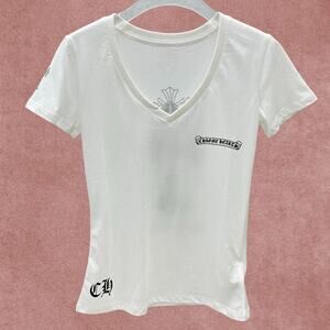 Chrome Hearts Women's White Short Sleeve